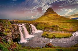 Image result for Hill and Waterfall