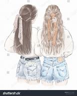 Image result for Tall and Short Best Friend Drawings