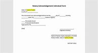 Image result for Notary Acknowledgement Form