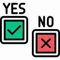 Image result for Yes or No Sign