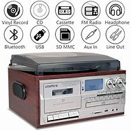 Image result for Turntable CD Player Cassette Bluetoooth USB Used California