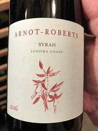 Image result for Arnot Roberts Syrah Alder Springs