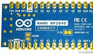 Image result for Arduino Nano Rp2040 Pinout