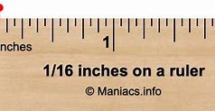 Image result for How Big Is 1 16 Inch
