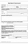 Image result for LPG Gas Safety Certificate