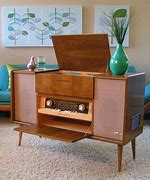 Image result for Vintage Stereo Cabinet with Turntable