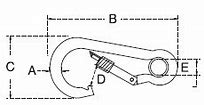Image result for Oval Snap Hook NSN