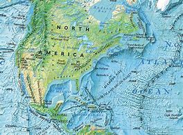 Image result for North America Topographical Map
