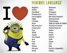 Image result for Bahasa Minion