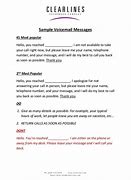 Image result for Voicemail Greetings Professional