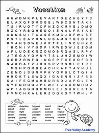 Image result for Travel Word Search Puzzles without Keys