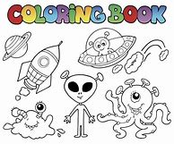 Image result for Outer Space Alien Coloring Pages