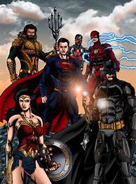 Image result for Superman and the Justice League Fan Art