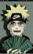 Image result for BAPE X Supreme Cartoon Naruto