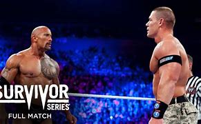 Image result for The Rock vs John Cena Survivor Series