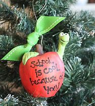 Image result for Teacher Apple Ornament