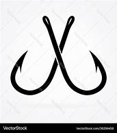 Image result for Cross Fish Hook Decal