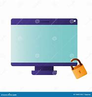Image result for Computer Screen with Padloick Vector