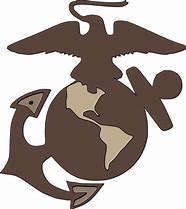 Image result for Eagle Globe Anchor Silhouette