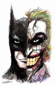 Image result for Batman Joker Drawing