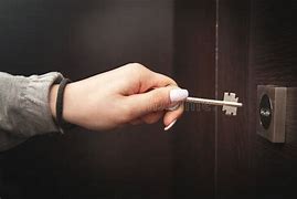 Image result for Person Unlocking Door