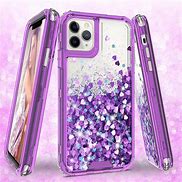 Image result for iPhone 11 Pro Silver with a Clear Glitter Case