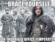 Image result for Freezing at Work Meme