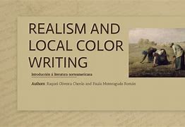 Image result for Local Color Writing