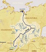 Image result for Lena River On World Map