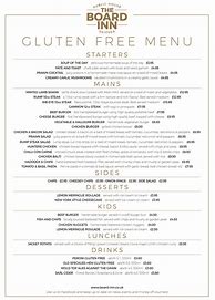 Image result for Gluten Free Starters Menu