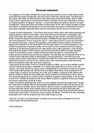 Image result for Project Management Personal Statement
