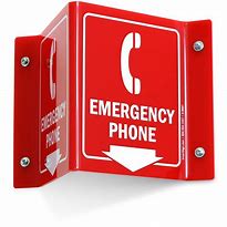 Image result for Cell Phone Emergency Sign