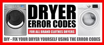 Image result for Dexter Dryer F2 Error Code