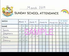 Image result for Red Notebook Church Attendance