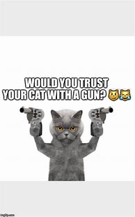 Image result for Cat with Gun Big Iron Meme