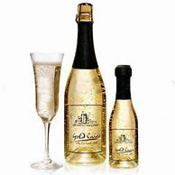 Image result for White Wine with Gold Flakes