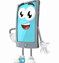 Image result for Cartoon Looking at iPhone