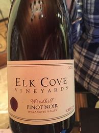 Image result for Elk Cove Pinot Noir Windhill