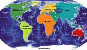 Image result for Actual Continent-Size Map