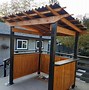 Image result for Back Yard with TV and Couch and with a Sinck and a Grill