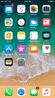 Image result for iPhone X iOS 11 Home Screen