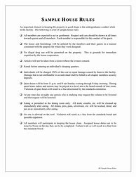 Image result for Tenant House Rules and Regulations