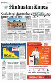 Image result for Hindustan Times Cover Page