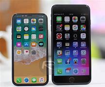 Image result for iPhone X vs iPhone 7 Plus Screen Size