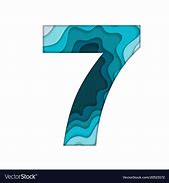 Image result for Number 7 in Blue