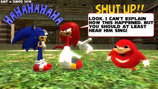 Image result for Sonic deviantART Knuckles Singing