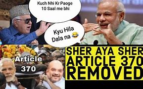 Image result for Article 370 Memes