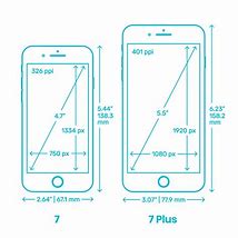 Image result for iphone 7 plus actual size