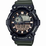 Image result for Casio Mechanical Watch Green