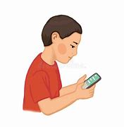 Image result for Boy Texting On Phone Drawing Easy